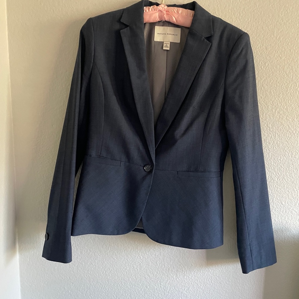 Banana Republic Women's Dark Blue Blazer